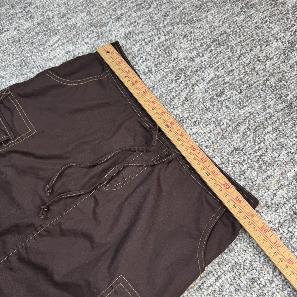 Prana Skirt Womens Small Brown Stretch Drawstring Breathe Cotton Pockets Hiking - Picture 3 of 13